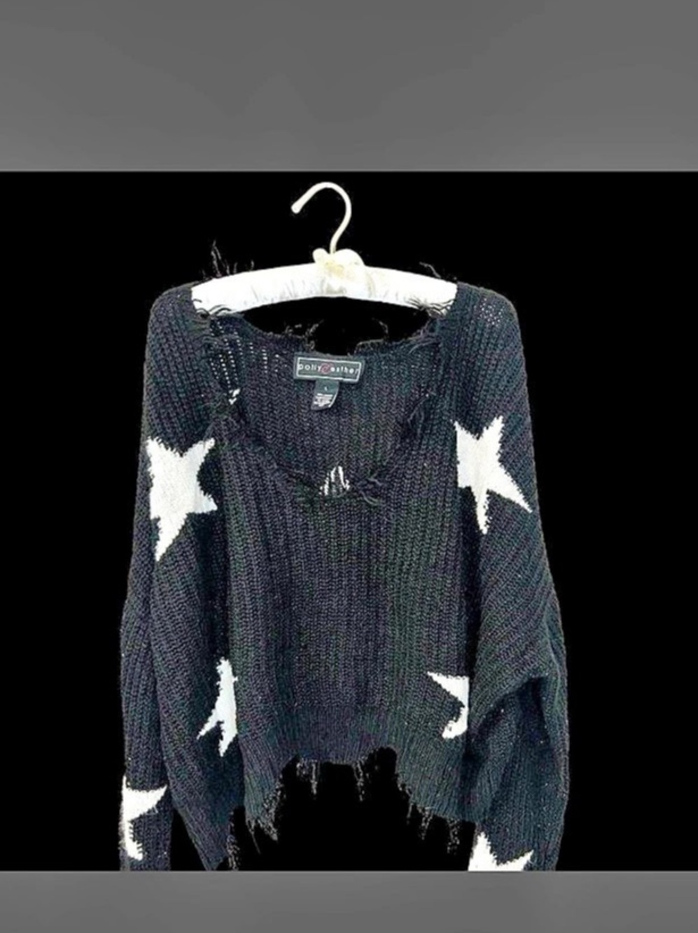 Black & White Star Sweater
